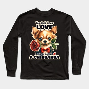 Chihuahua Valentin's day Long Sleeve T-Shirt